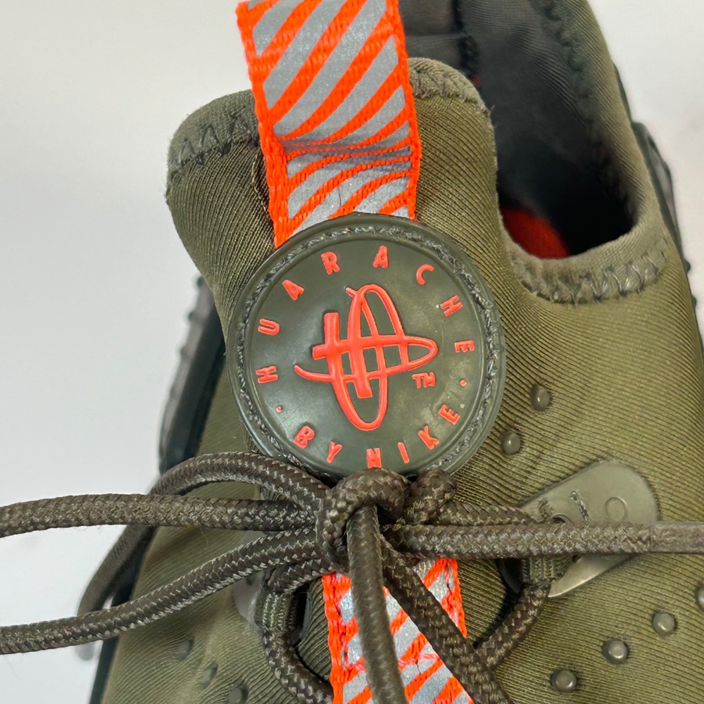 Nike Air Huarache Drift GS Medium Olive Bright Crimson Boys Youth 4.5Y - Picture 9 of 9